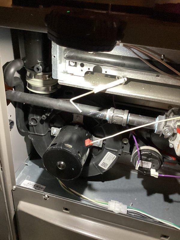 Completed annual heating maintenance tune-up per Randazzo Air Care Membership agreement on residential furnace system. Performed comprehensive inspection of furnace unit, blower motor assembly, condensate drain lines, refrigerant line connections, and all electrical components. System operating within normal parameters with no issues identified during preventative maintenance service.