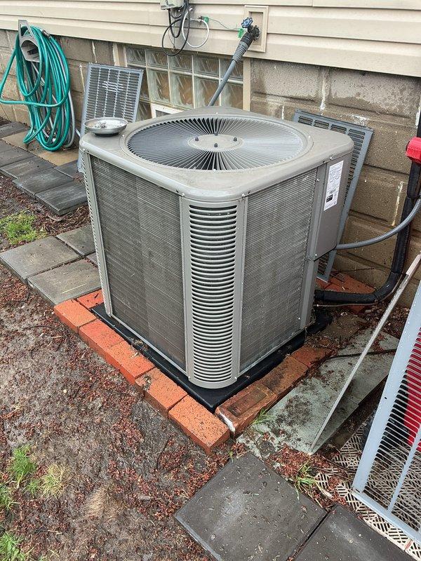 Completed annual preventative maintenance on residential air conditioning system. Performed comprehensive inspection of outdoor condenser unit, verified proper operation of all components, and documented equipment condition with photos. System found to be operating within normal parameters with no immediate service needs identified.