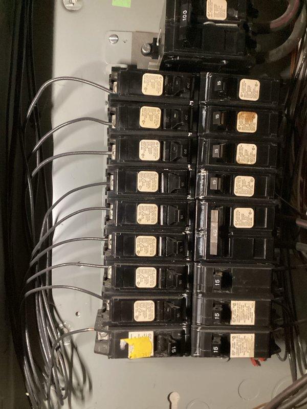# Electrical Service - Whole Home Inspection

Completed comprehensive electrical safety inspection on 37-year-old residential property constructed in 1989. Performed thorough examination of main electrical panel, verifying proper circuit breaker operation, wire connections, and labeling compliance. All breakers showed appropriate mounting and secure connections with professionally routed wiring throughout the panel box. Inspected HVAC system electrical components, including control wiring and connections within the furnace unit. No electrical deficiencies, safety hazards, or code violations identified during the inspection. All systems functioning within normal parameters with proper wire sizing and circuit protection in place. Property electrical infrastructure confirmed to be in satisfactory operating condition.