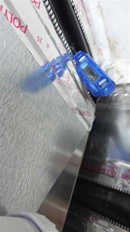 Performed diagnostic evaluation on air conditioning system using digital temperature measurements at the evaporator coil and air handler unit. Initial leak search was conducted but requires a follow-up visit to complete the refrigerant leak detection process, as the investigation remains ongoing.