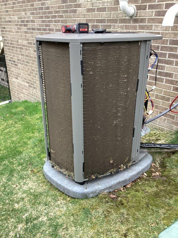Completed routine Air Care Maintenance on residential air conditioning system. Performed comprehensive inspection of outdoor condensing unit, electrical disconnect components, and refrigerant line connections. All fuses, wiring, and electrical connections were found in proper working condition with no deficiencies noted. Unit operating within normal parameters with no service interventions required at this time.