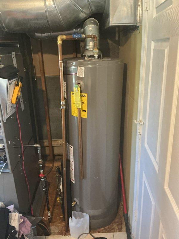 Completed scheduled Air Care Heating and Cooling maintenance on residential HVAC system. Performed comprehensive inspection of furnace unit, including control board, gas valve assembly, wiring connections, and internal components. Replaced furnace filter as requested, verified proper operation of blower assembly, and inspected water heater and associated plumbing connections in mechanical room. All systems operating within normal parameters.