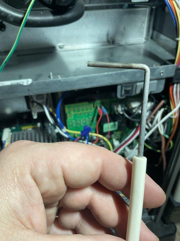 Completed comprehensive annual furnace heating maintenance tune-up on heating system. Performed diagnostic testing using digital multimeter to verify electrical readings and system performance, inspected blower motor assembly and internal components, checked all electrical connections and wiring for proper operation. System found to be operating within normal parameters with no issues identified.