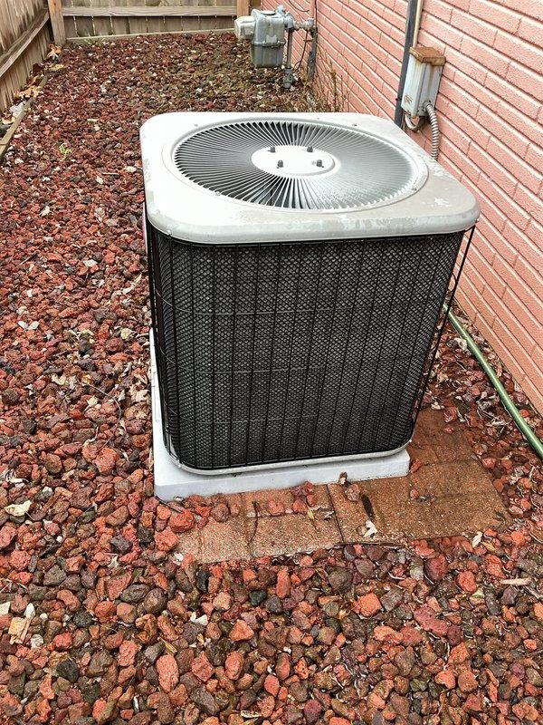 Completed annual cooling maintenance on residential split-system air conditioning unit. Performed comprehensive inspection of outdoor condenser unit, verified proper operation of fan motor and compressor, checked refrigerant levels, cleaned debris from surrounding area, and confirmed all components functioning within normal parameters.