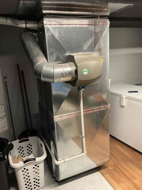 Provided comprehensive estimate for natural gas furnace and air conditioning system replacement in basement installation. Current 2013/2014 equipment non-operational, requiring full system replacement. Assessed existing ductwork configuration, humidifier integration, and condensate drainage system to ensure proper compatibility with new equipment specifications for this residential application.