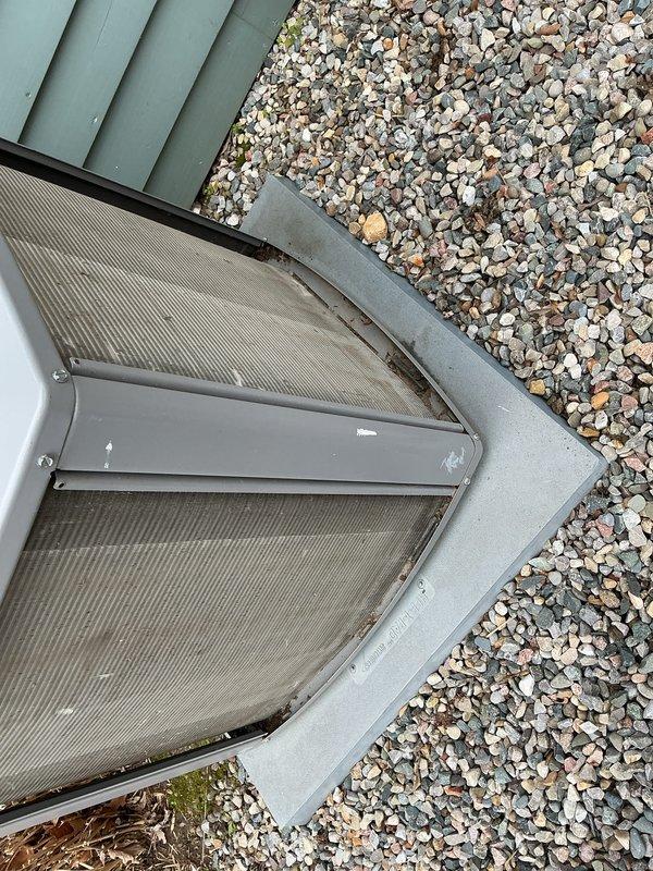 Completed annual comprehensive maintenance on outdoor HVAC condensing unit. Inspected coil panels which showed significant accumulation of dirt, dust, and debris requiring cleaning. Verified unit operation, checked refrigerant lines and electrical connections, and documented equipment condition with photographic evidence for service records.