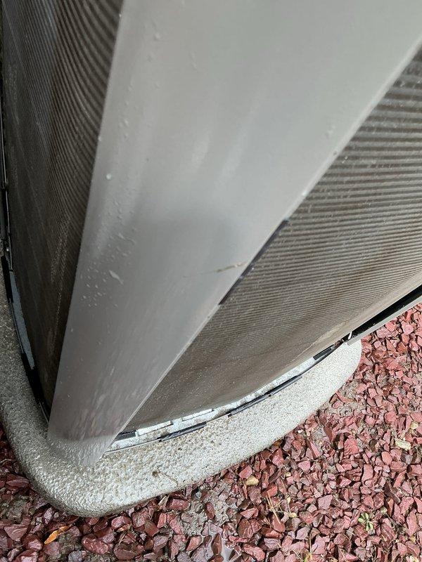 Completed annual cooling maintenance on residential HVAC system. Performed comprehensive inspection of outdoor condensing unit, replaced air filter and evaporative cooler pad as scheduled. Unit operating within normal parameters with no deficiencies noted. Equipment secured and site left clean.