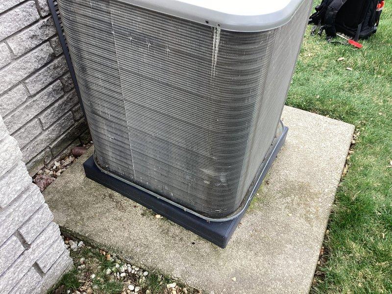 Completed annual cooling maintenance on residential air conditioning condenser unit. Performed comprehensive system inspection, verified operational status of all components, and documented equipment condition with photographs. Unit exterior showed moderate dirt accumulation on condenser fins and some minor physical wear, but system remains structurally sound and fully functional.
