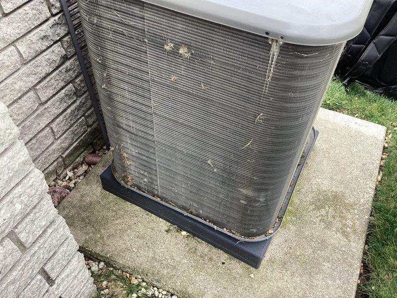 Completed annual cooling maintenance on residential air conditioning condenser unit. Performed comprehensive system inspection, verified operational status of all components, and documented equipment condition with photographs. Unit exterior showed moderate dirt accumulation on condenser fins and some minor physical wear, but system remains structurally sound and fully functional.