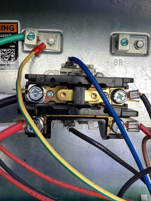 Completed annual cooling maintenance on residential air conditioning system. Performed comprehensive inspection of outdoor condenser unit including heat exchanger coils, electrical connections, and terminal blocks. Verified proper wire terminations, checked all electrical components for secure connections and proper grounding, and documented system condition with photographs. Unit operating within normal parameters.