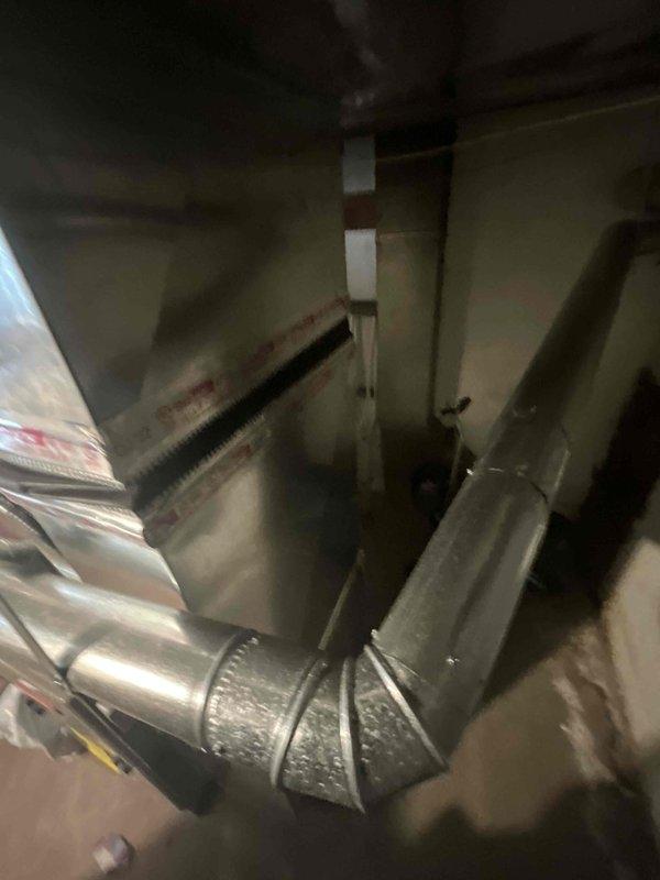 Conducted comprehensive site evaluation for complete air conditioning system replacement at residential property. Assessed existing ductwork configuration, measured available installation space in confined utility area, and documented current system layout including vertical duct runs and support structures. Provided detailed estimate for new AC unit installation with recommendations for equipment sizing and placement based on existing infrastructure and homeowner timeline requirements.