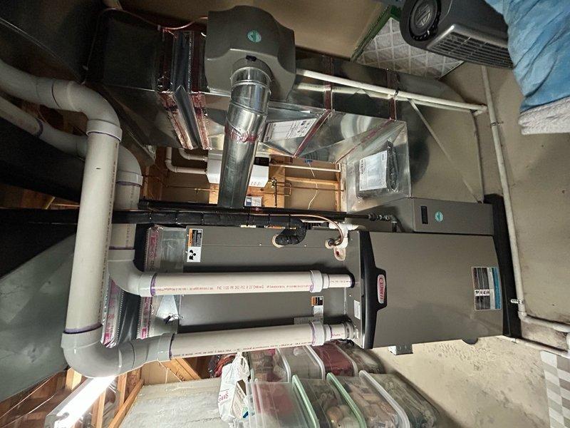 Performed annual maintenance on tankless water heater system, including complete descaling flush to remove mineral buildup and ensure optimal heat exchanger performance. Connected circulation pump with supply and return hoses, ran manufacturer-recommended descaling solution through the unit for proper cleaning cycle, and verified all connections for proper operation. System tested and confirmed functioning efficiently with no leaks detected upon completion.