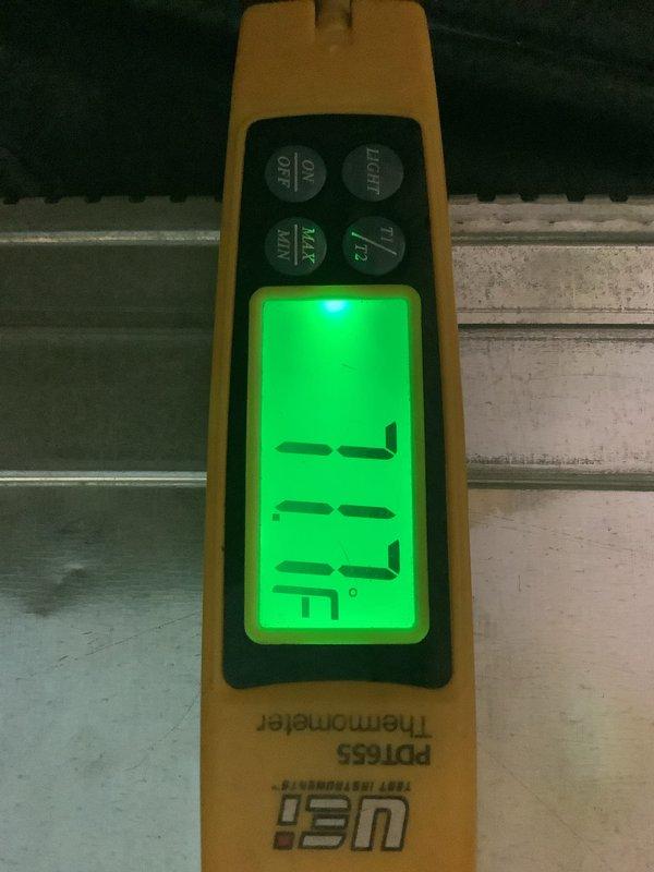 Completed annual cooling maintenance on residential air conditioning system. Performed comprehensive system inspection and testing, recording supply air temperature of 50.5°F and return air temperature of 117°F, confirming proper system operation with adequate temperature split of 66.5°F. All components operating within normal parameters with no deficiencies noted.