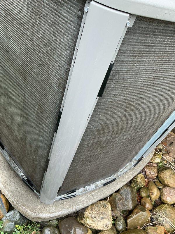 Completed scheduled Air Care Maintenance on outdoor condensing unit. Performed comprehensive system inspection including visual assessment of cabinet condition, coil cleanliness, and surrounding area. Unit operational with clean fins and proper clearances maintained. Equipment photographed and documented showing satisfactory operating condition with no immediate service needs identified.