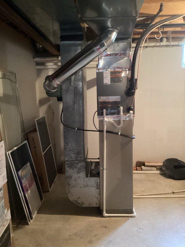 Completed installation of 2.5-ton air conditioning system with evaporator coil in basement location with left-side configuration. Installed new dedicated electrical circuit to support the AC unit, ensuring proper power supply and code compliance. All mechanical and electrical permits were obtained prior to installation, and system was tested for proper operation upon completion.