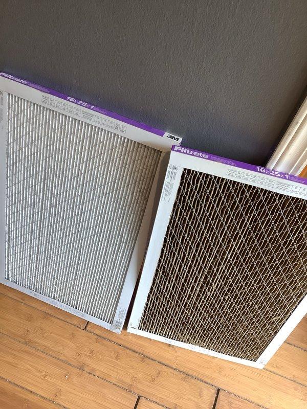 Completed annual cooling maintenance inspection on HVAC system. Performed standard ACM procedures including filter replacement, installing new 3M Filtrete filter and removing dirty filter as evidenced by visible discoloration. System evaluated and prepared for optimal cooling season performance.