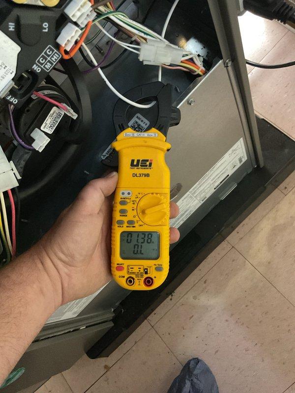 Completed annual cooling maintenance on residential split system. Performed electrical diagnostics at indoor air handler, measuring voltage and amperage at control board and motor connections to verify proper operation. Inspected outdoor condenser unit, tested electrical components, and confirmed system performance within manufacturer specifications. All wiring connections secure, refrigerant pressures normal, and unit operating efficiently.