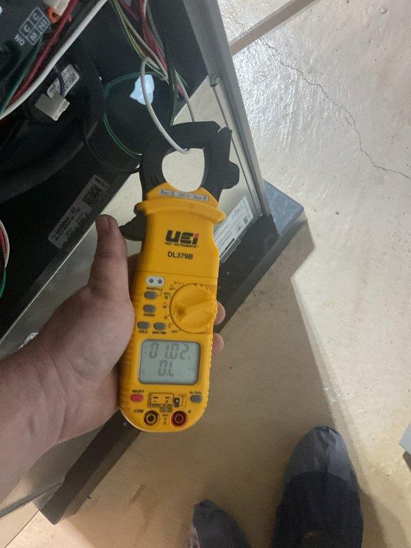 Completed scheduled Air Care Maintenance on air conditioning system. Performed comprehensive electrical diagnostics using digital clamp meter to measure amperage draw on compressor and system components, verifying all readings were within manufacturer specifications. Inspected capacitor, electrical connections, and wiring integrity to ensure proper system operation and safety compliance.