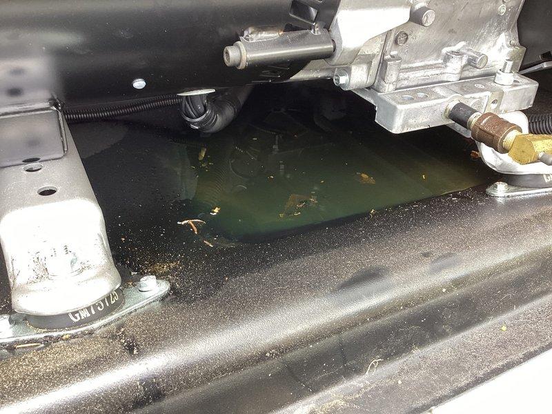 # Generator Maintenance and Air Care Cooling Service

Completed routine preventive maintenance on standby generator system and associated HVAC equipment. Performed comprehensive inspection of generator compartment, identifying fluid accumulation in equipment housing with debris present. Documented condition of mechanical components including mounting brackets, fittings, and corrugated conduit connections. All brass fittings and aluminum mounting hardware were inspected for proper security and signs of wear.

Conducted Air Care Cooling service on outdoor HVAC unit positioned on concrete pad with integrated drain pan system. Inspected condensate drainage system, noting moisture accumulation and algae growth in pan recesses. Examined gas line connections, valve assemblies, and associated hardware for proper operation and security. Verified drain pan positioning and functionality for proper condensate management. All mechanical connections, including corrugated hoses and line sets, were as