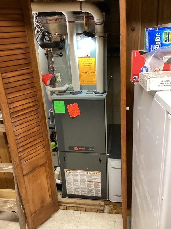 Completed annual cooling maintenance on Trane residential HVAC system. Performed comprehensive inspection of outdoor condenser unit and indoor air handler, replaced air filter and evaporator pad per maintenance protocol. System operating within normal parameters; all components tested and verified for optimal performance heading into cooling season.