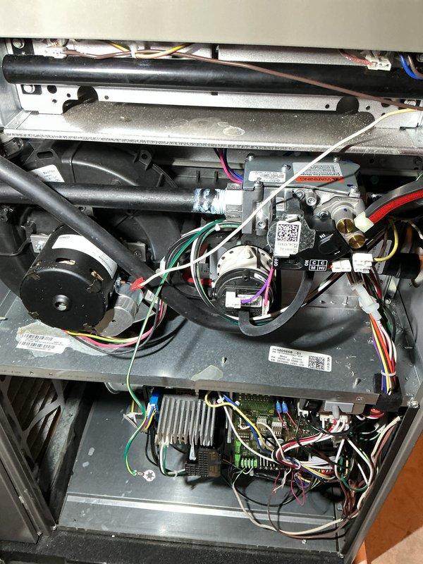 Completed comprehensive Air Handler Maintenance (AHM) and Air Conditioner Maintenance (ACM) service under active RAC membership coverage. Performed thorough inspection of all internal HVAC components including blower motor assembly, gas valve connections, control board, and electrical wiring harnesses. Replaced furnace filters and humidifier pad as scheduled preventive maintenance items. Verified proper operation of all mechanical and electrical systems, including refrigerant lines, motor connections, and control circuitry. All components found in satisfactory working condition with normal operational dust accumulation. System operating within manufacturer specifications.