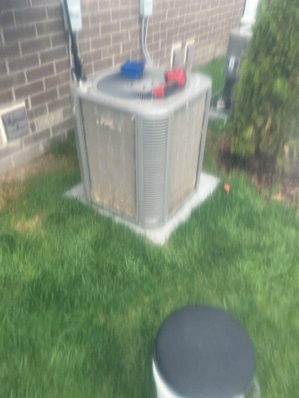 Completed annual preventative maintenance on residential air conditioning system. Performed comprehensive inspection of outdoor condensing unit, checked refrigerant pressures at service ports, verified electrical connections along conduit, and confirmed proper unit operation. System found to be functioning within normal parameters with no immediate service needs identified.