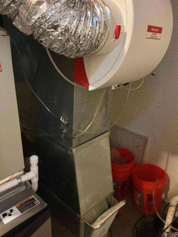 Conducted estimate for replacement of 16-year-old 4-ton R22 air conditioning system that has failed. Existing Lennox high-efficiency furnace installed in 2019 remains in good condition. Assessed current 10 SEER outdoor unit and indoor coil compatibility with existing furnace to provide options for upgraded air conditioning system replacement.