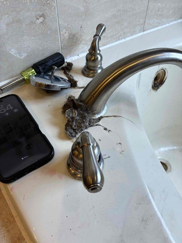 Responded to slow-draining master bathroom bathtub with 30+ minute drain time when half full, an issue isolated to this fixture only and ongoing for over a month. Upon inspection, identified recurring clog in drain line previously addressed 1-2 years prior by another service provider. Utilized mechanical snaking equipment to clear obstruction from tub drain and restore proper flow rate. Removed accumulated hair and debris buildup from drain assembly and overflow components. Tested drainage system under full water load to verify complete restoration of function and confirm no remaining blockages in the line. Advised homeowner on preventative maintenance practices to extend time between service calls despite existing use of drain cover.