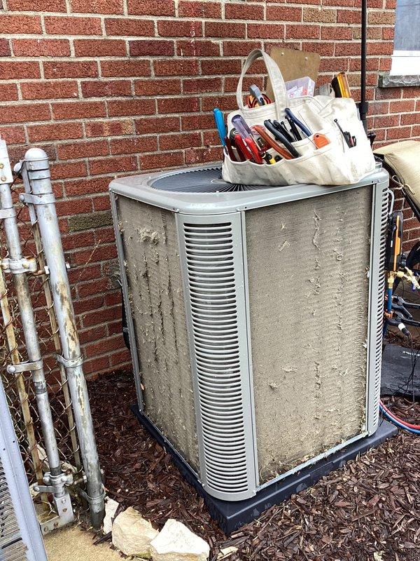 Completed routine Air Care Heating and Air Care Cooling maintenance on residential HVAC system. Performed comprehensive inspection of outdoor condensing unit and indoor furnace, checking refrigerant lines, electrical connections, ductwork, and all mechanical components for proper operation and seasonal readiness.