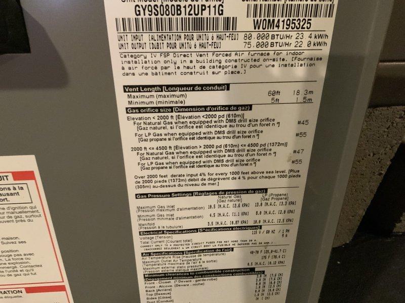 Completed comprehensive estimate for full HVAC system replacement on 22-year-old natural gas forced air furnace and air conditioning unit located in basement of ranch-style home. Documented existing equipment specifications, electrical panel configuration, and system requirements to provide customer with replacement options for aging heating and cooling equipment.