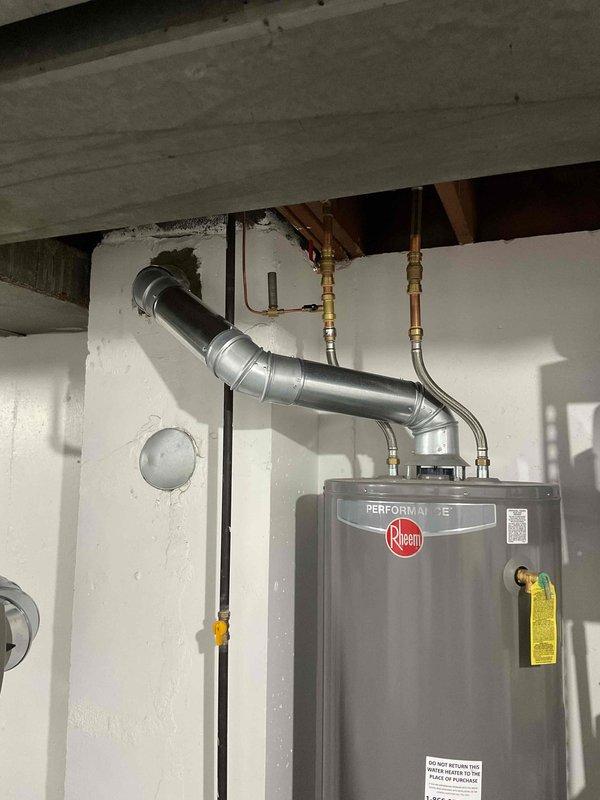 Completed full HVAC system installation including 70,000 BTU furnace with humidifier and liner, 2-ton air conditioning unit with rear discharge configuration, and new dedicated electrical circuit. Obtained mechanical and electrical permits prior to installation. All equipment installed to manufacturer specifications, system tested and operational upon completion.