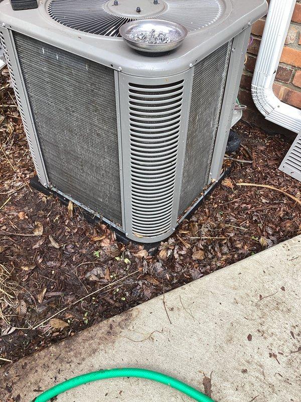 Completed pre-season AC tune-up on 2-year-old Lennox system. Performed comprehensive maintenance inspection of outdoor condensing unit, verified proper system operation, and documented equipment condition. Unit found to be functioning properly with condenser coils showing minor debris accumulation typical of outdoor installation; system confirmed operational and ready for cooling season.