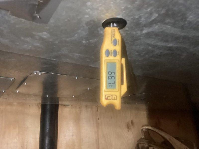 Performed comprehensive preventive maintenance on three air conditioning systems as part of complimentary membership coverage. Provided detailed overview of planned work to homeowner before beginning service and confirmed no additional charges would apply. Conducted complete system inspections including temperature diagnostics in crawl space and attic areas, measuring supply air temperatures and verifying proper airflow through ductwork. Cleaned all units, inspected accessible ductwork and components, and documented system conditions with diagnostic readings showing normal operating parameters at 88°F. All three systems operating within manufacturer specifications upon completion.