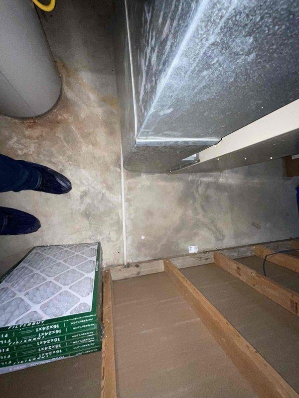 Conducted full system evaluation on 16-year-old Lennox HVAC system experiencing inadequate cooling performance and continuous operation. Inspected basement-mounted furnace and air conditioning components, documented equipment condition, and assessed ductwork configuration. Provided comprehensive replacement estimate for complete HVAC system upgrade to address insufficient cooling capacity and excessive runtime issues.