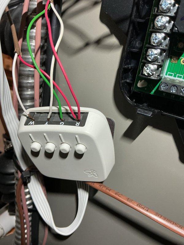 Responded to service call for non-operational condenser fan on 4-month-old outdoor A/C unit. Upon inspection, diagnosed failed control board causing loss of fan operation. Replaced defective control board and reconnected all low-voltage wiring to proper terminals including Y2, G, C, R, and associated sensor connections. Verified proper wire terminations, tested system operation, and confirmed condenser fan motor now functioning correctly. Unit returned to normal cooling operation with all components operating within manufacturer specifications under parts and labor warranty.