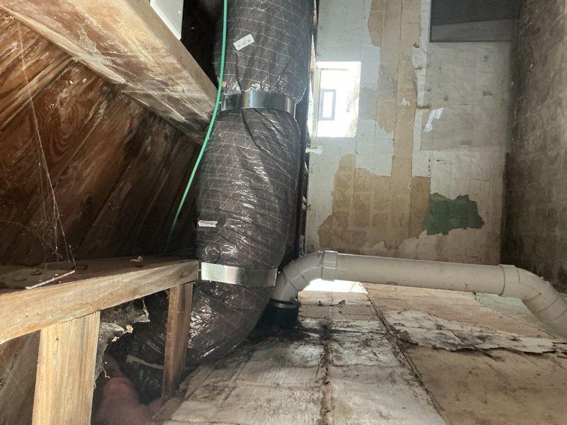 Responded to recall for plenum code violations on recently installed HVAC system. Inspected basement furnace installation and attic ductwork to identify non-rated materials exposed within plenum spaces. Replaced non-compliant flexible ductwork with properly rated insulated flex duct meeting code requirements for plenum applications. Verified all materials within plenum spaces now carry appropriate fire and smoke ratings per mechanical code standards. Confirmed proper ventilation air pathways are established and meet code specifications. System tested and operational with all violations corrected.