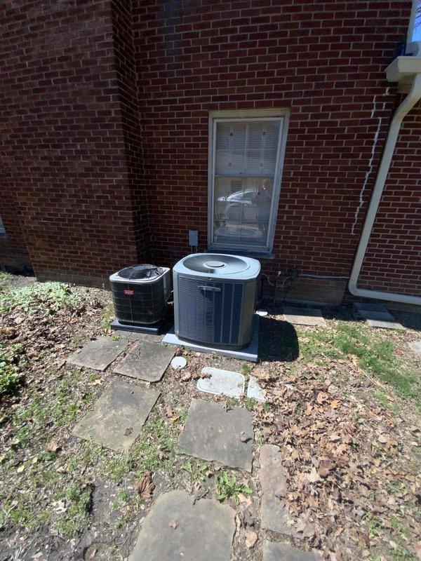 Performed comprehensive evaluation of 16-year-old R-22 air conditioning system found to be low on refrigerant. Assessed exterior condenser unit and interior components to determine system viability and provided replacement estimate options. Customer elected to receive replacement pricing before proceeding with refrigerant recharge due to age of equipment and obsolete R-22 refrigerant type.