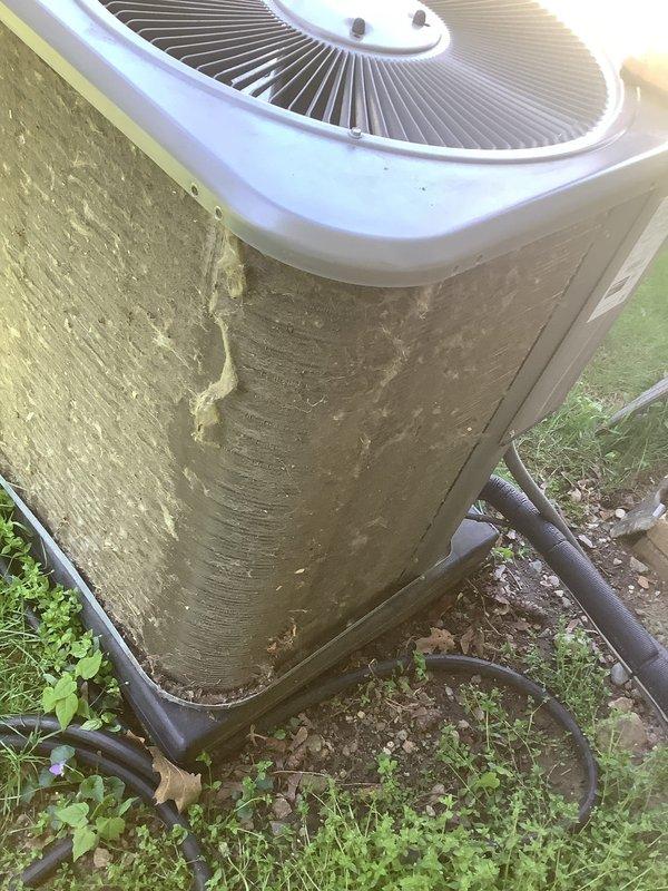 Completed annual cooling maintenance on outdoor condensing unit. Replaced air filter and evaporator pad, inspected refrigerant lines and electrical connections, and verified proper operation of all system components with no issues found.
