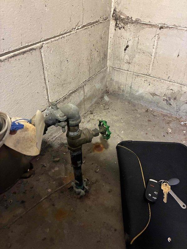 Replaced the main water shutoff valve for the residence due to low water pressure issues. The existing valve assembly showed significant age-related deterioration and corrosion, which was restricting water flow throughout the home. Installed new valve with proper fittings to restore full water pressure and ensure reliable shutoff capability for future maintenance needs.