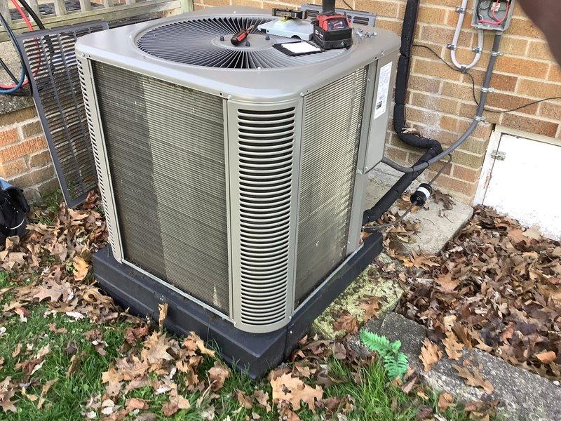 Completed annual cooling maintenance on residential air conditioning system. Performed comprehensive inspection of outdoor condenser unit, including examination of electrical connections, refrigerant lines, and fan operation. Provided customer instruction on thermostat operation for transitioning system from cooling to heating mode for seasonal changeover.