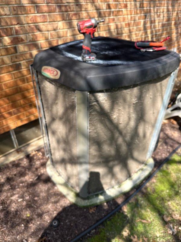 Completed routine preventive maintenance on a 10-year-old Linux brand air conditioning system. Performed comprehensive inspection of outdoor condenser unit, including visual assessment of cabinet condition, refrigerant line connections, and mounting pad stability. Cleaned condenser coils and removed debris from unit exterior. Checked electrical connections and verified proper component operation. Inspected condensate drainage system and confirmed adequate airflow clearance around unit. System operating within normal parameters with no deficiencies noted at time of service.