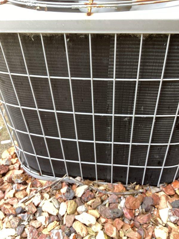 Completed annual preventative maintenance on residential cooling system. Inspected outdoor condenser unit, verified proper operation of all components, checked refrigerant lines and connections, and confirmed coil condition. Unit operating within normal parameters with no issues identified.