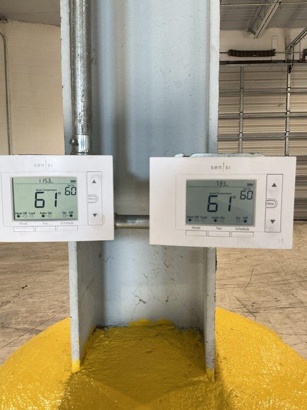 Completed biweekly mechanical inspection for suites 200 and 300. Performed full preventative maintenance on all HVAC equipment, inspected heating system and piping for leaks or freeze damage with no issues found, checked and replaced filters as needed. Verified all thermostats operational and maintaining proper setpoints, all mechanical systems functioning normally with no repairs required.