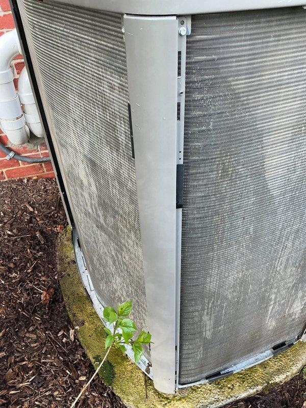 Completed annual cooling maintenance on residential air conditioning system. Performed comprehensive inspection of outdoor condenser unit, changed air filters and evaporator pads, and verified proper system operation. Unit showed normal wear with minor debris accumulation on coils; all components functioning within manufacturer specifications.