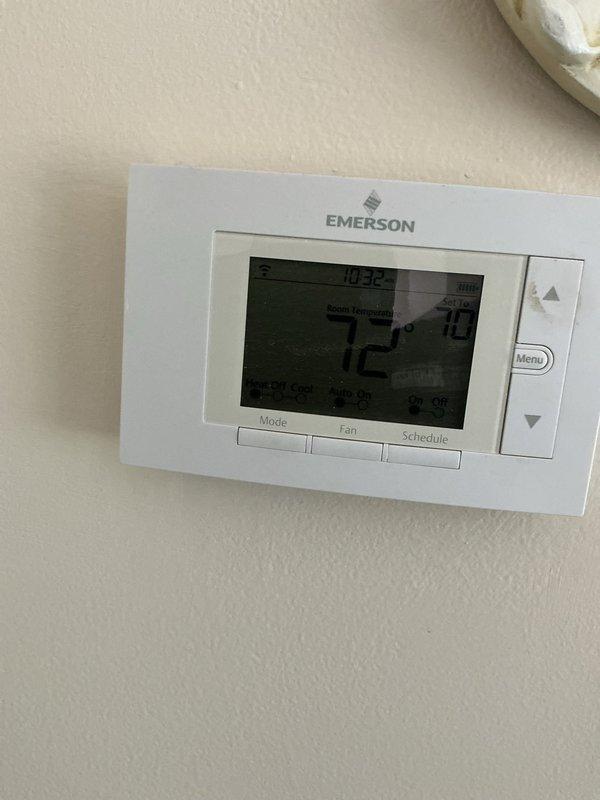 Completed annual HVAC maintenance inspection on residential air conditioning system. Verified thermostat operation and calibration, inspected air distribution components including supply grilles for proper airflow and cleanliness, and documented system condition with photographic records.