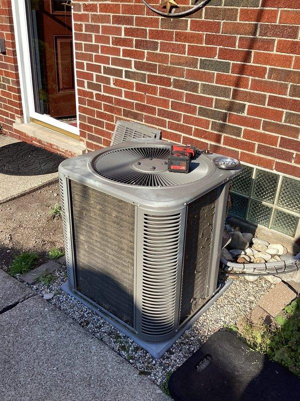 Completed annual preventive maintenance on residential split system air conditioning unit. Performed comprehensive inspection of outdoor condenser unit including cleaning of coils, checking refrigerant levels, testing electrical connections, and verifying proper operation of compressor and condenser fan motor. Replaced air filter as needed and confirmed system is operating within manufacturer specifications for the upcoming cooling season.