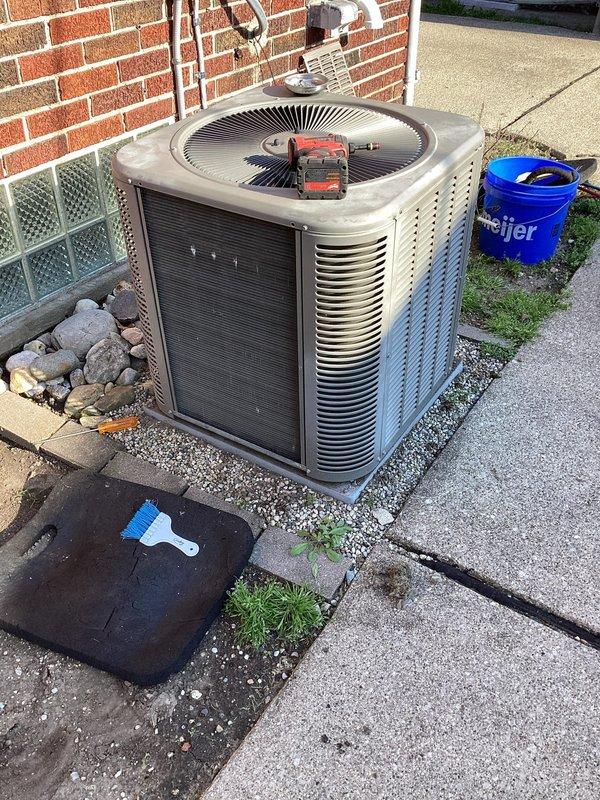 Completed annual preventive maintenance on residential split system air conditioning unit. Performed comprehensive inspection of outdoor condenser unit including cleaning of coils, checking refrigerant levels, testing electrical connections, and verifying proper operation of compressor and condenser fan motor. Replaced air filter as needed and confirmed system is operating within manufacturer specifications for the upcoming cooling season.