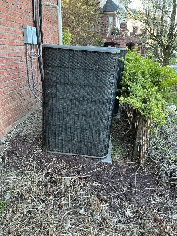 Completed annual cooling maintenance on two outdoor condensing units located at residential property. Performed comprehensive system inspection including electrical connections, refrigerant line integrity, condenser coil condition, and operational testing of both units. All components found to be functioning within normal parameters with no immediate service needs identified.