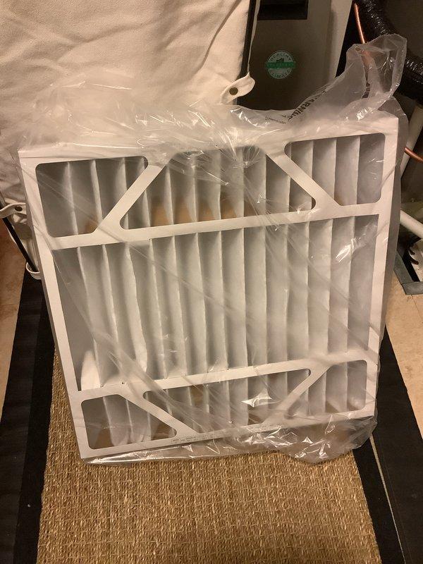 Completed annual cooling maintenance on residential air conditioning system. Inspected eight RAC supply register locations and replaced air filters as needed. New pleated HVAC filters were installed to ensure proper airflow and system efficiency for the cooling season.