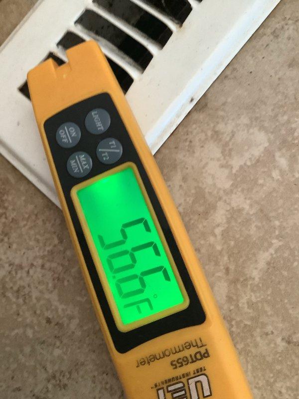 Completed routine preventative maintenance on outdoor air conditioning condenser unit as part of recurring Air Care Cooling service. Inspected condenser coil which showed normal accumulation of dirt and debris on fins, verified unit operation, and recorded ambient temperature reading of 77.8°F. All components functioning within normal parameters.